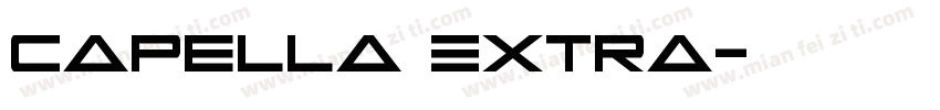 Capella Extra字体转换